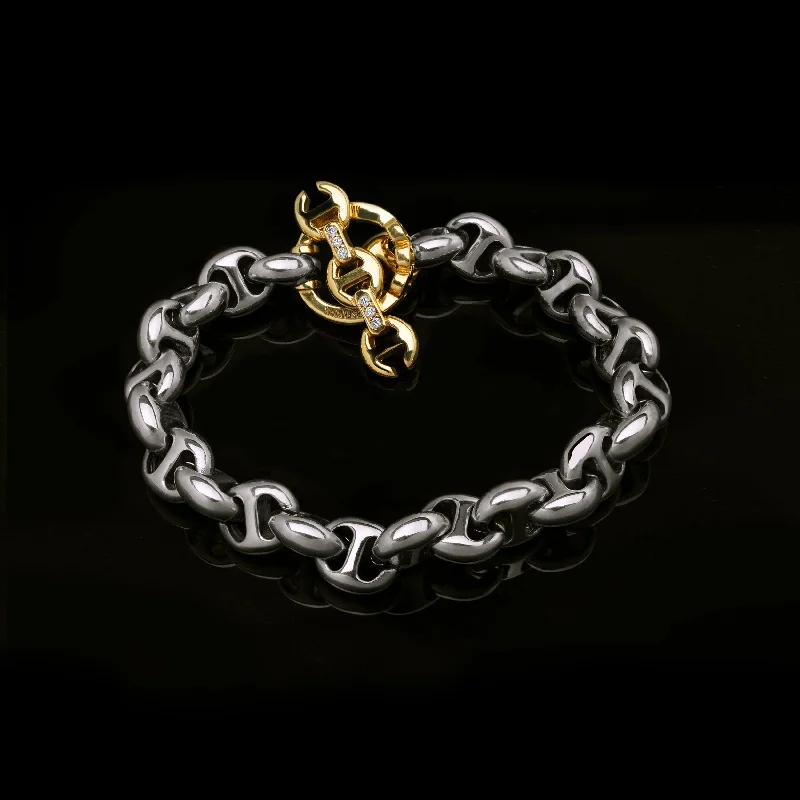 10MM OPEN-LINK™ BRACELET - STERLING SILVER | 18K