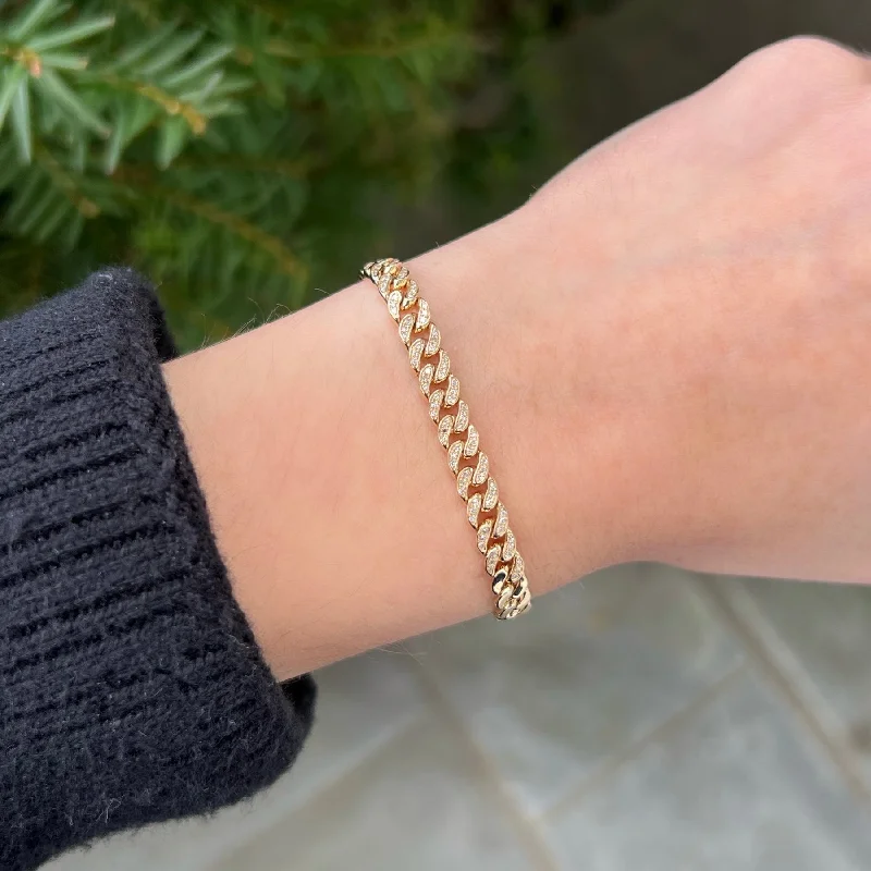 14K GOLD DIAMOND CARRIE BRACELET