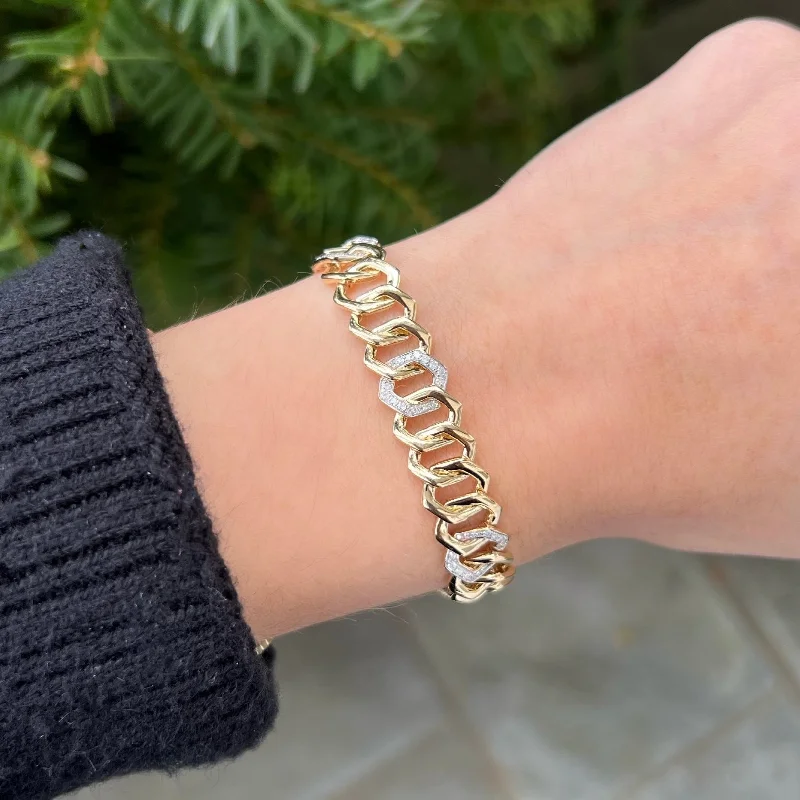 14K GOLD DIAMOND LYDIA BRACELET