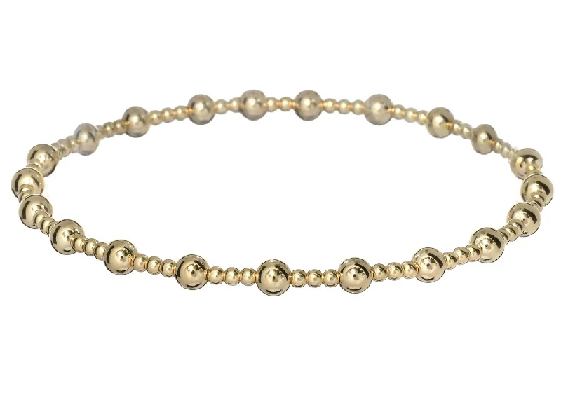 "ANGELINA" 14K Gold Filled Ball Beaded Bracelet