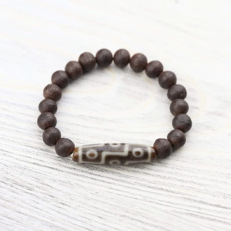 Antique Bodhi Dzi Bracelet