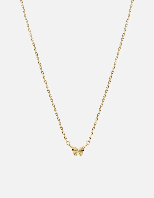 Asa Butterfly Necklace, 14k Gold