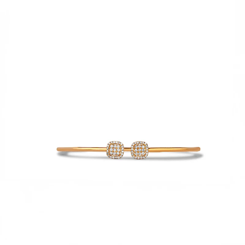 Cushion Cuff Bracelet in 18K Gold