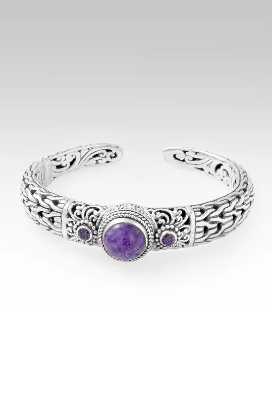 I Can Do All Things Cuff™ in Charoite