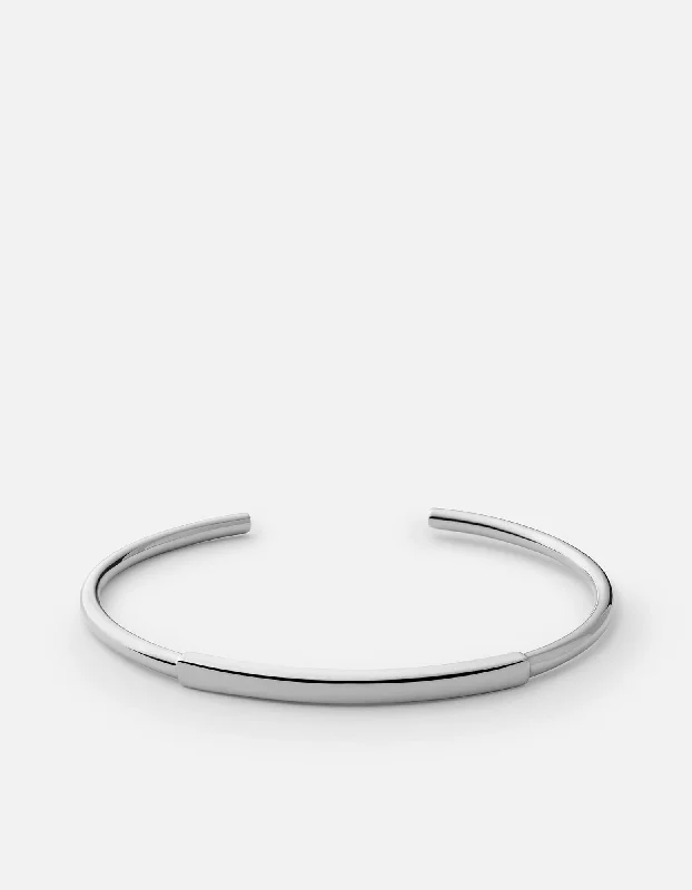 ID Cuff, Sterling Silver