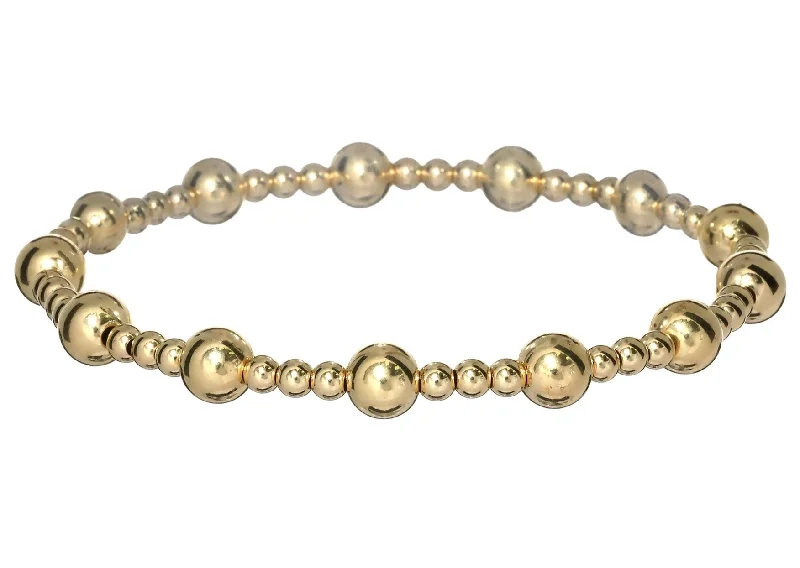 "JASMINE" 14k gold-filled beaded bracelet