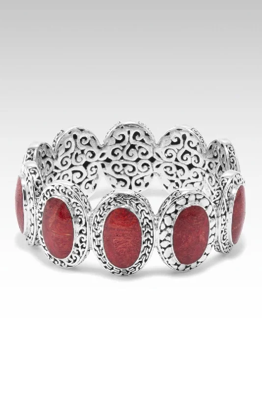 Kind Heart Bangle™ in Red Sponge Coral