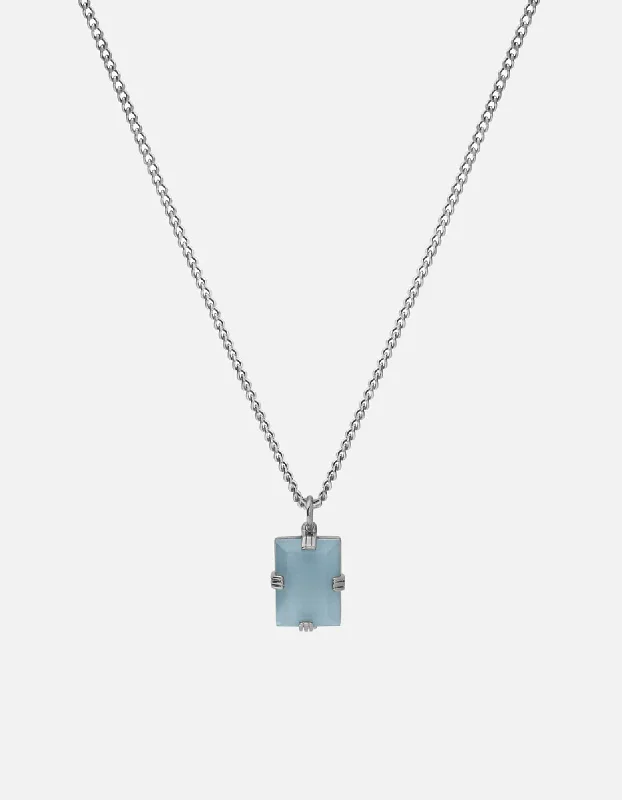 Lennox Chalcedony Necklace, Sterling Silver