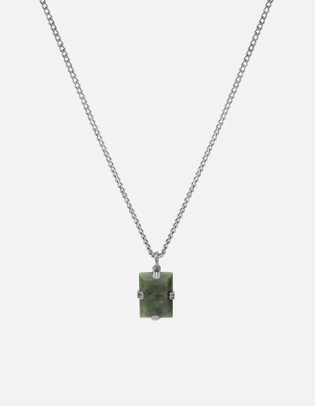 Lennox Jasper Necklace, Sterling Silver