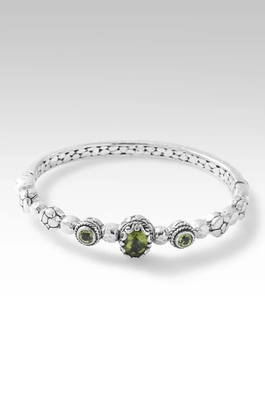 Live in Peace Bangle™ in Peridot