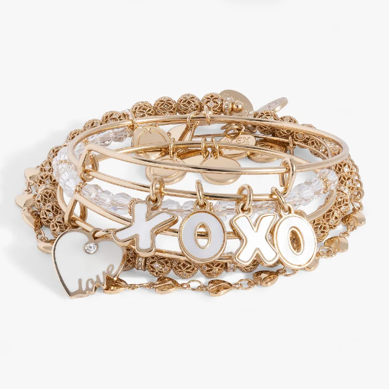 Love XOXO Bangle Set of 5