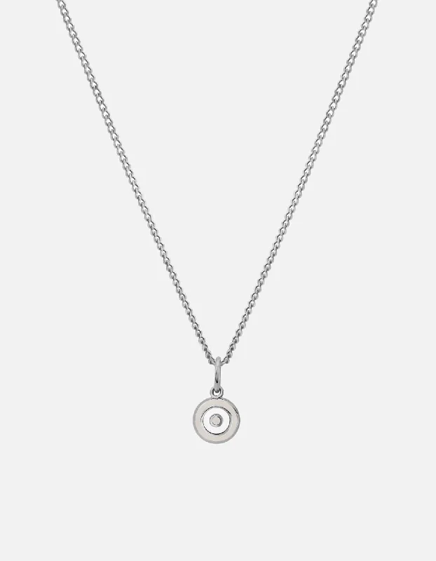 Ojos Necklace, Sterling Silver/Linen