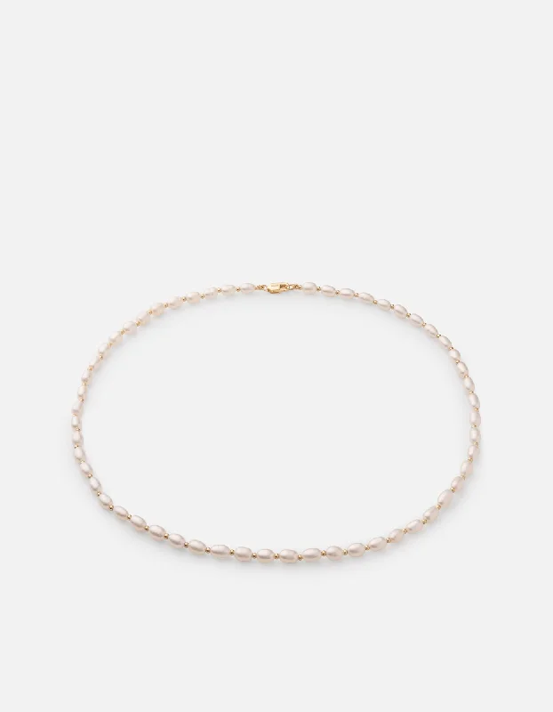 Perla Choker, Gold Vermeil/Pearls