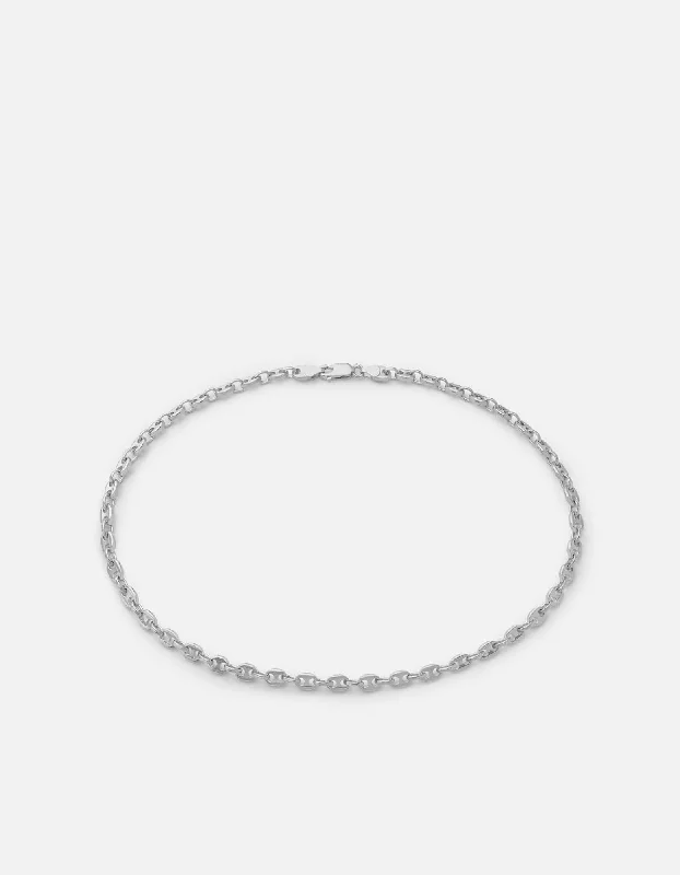 Pyper Link Puff Choker, Sterling Silver