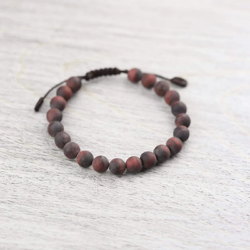 Red Tiger Eye Confidence Wrist Mala