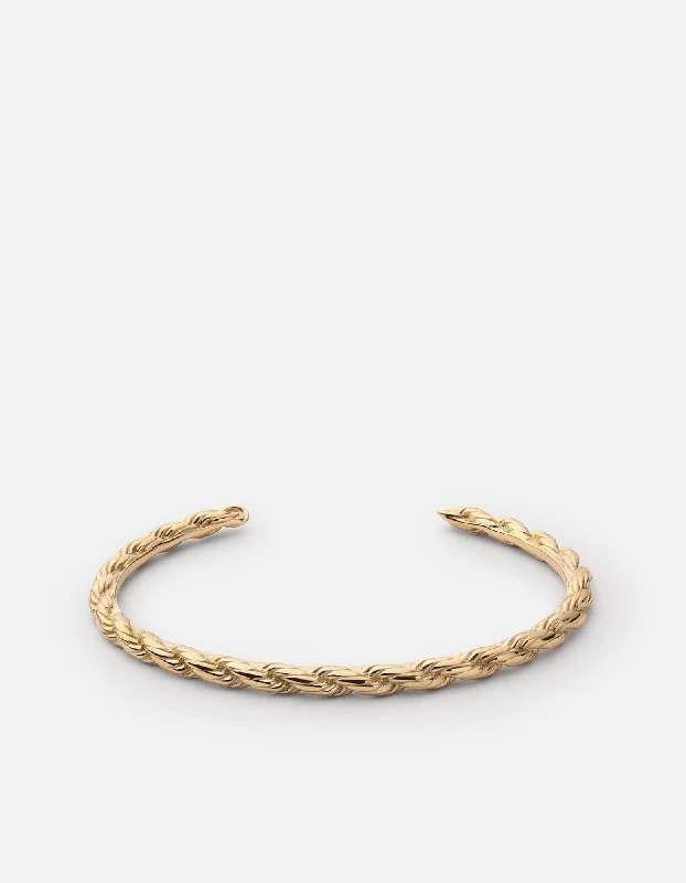 Rope Chain Cuff, Gold Vermeil