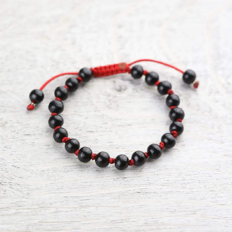 Rosewood Heart Chakra Wrist Mala