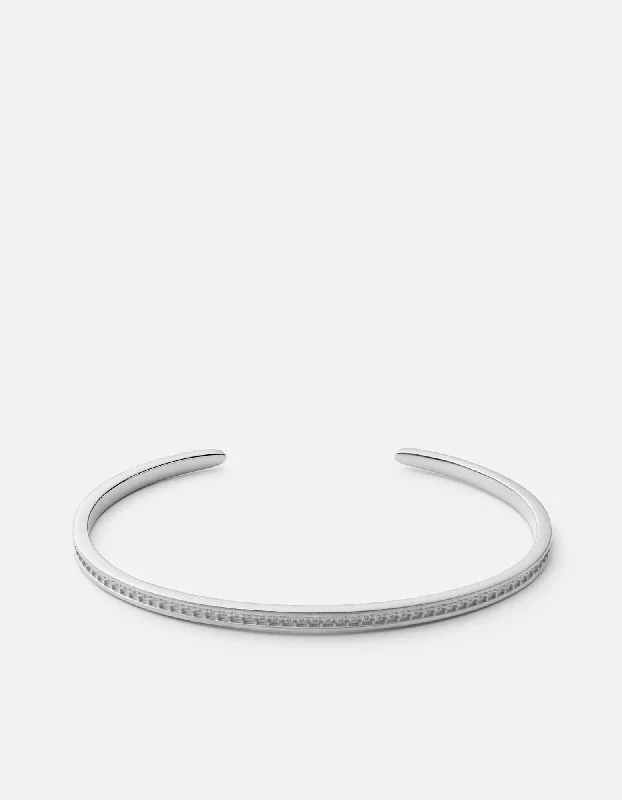 Set Cuff, Matte Silver