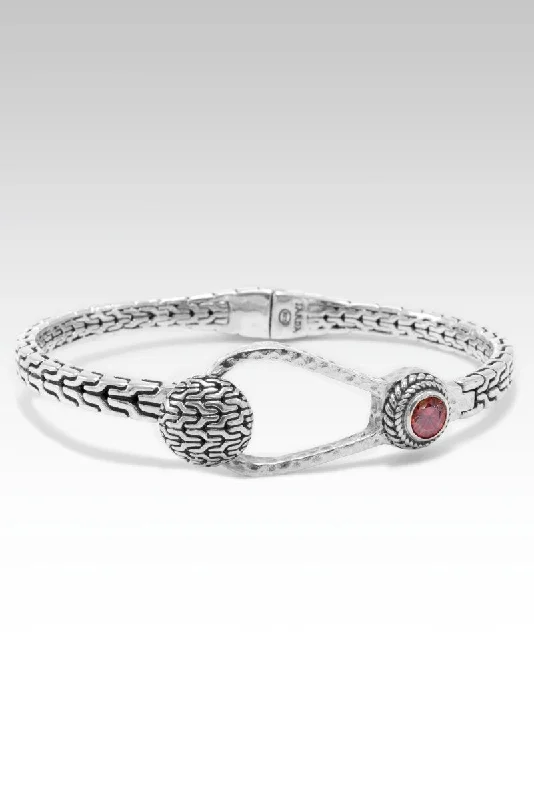 Strength of Unity Bangle™ in Red Moissanite