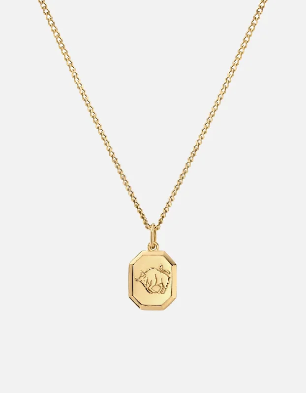 Taurus Nyle Necklace, Gold Vermeil