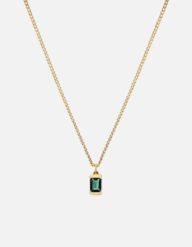 Valor Quartz Necklace, 14k Gold