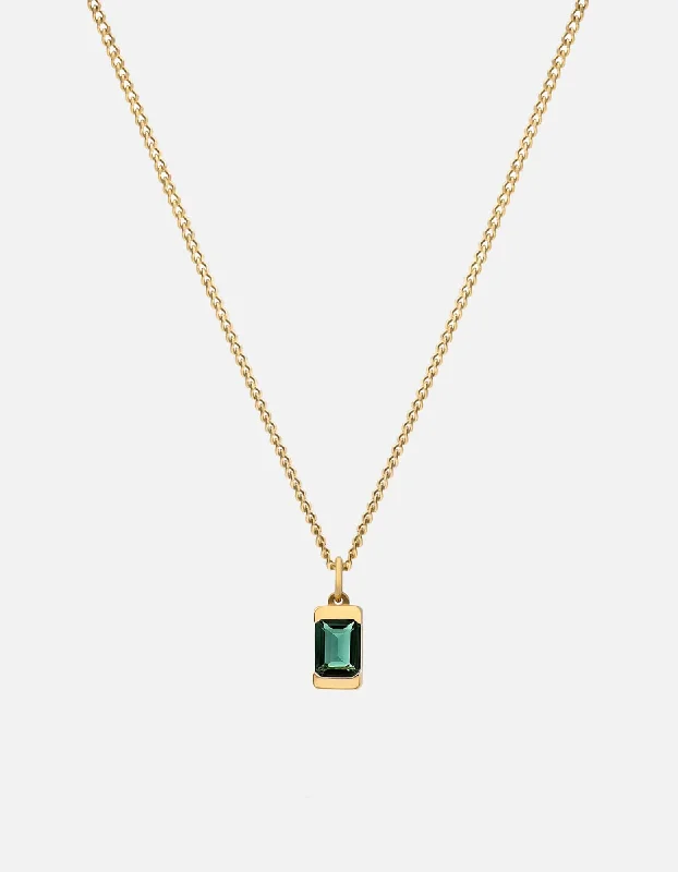 Valor Quartz Necklace, 14k Gold