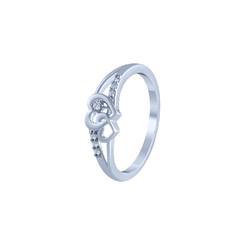 14k (585) White Gold And Diamond Ring For Women