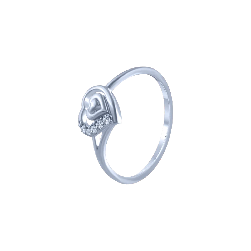 14k (585) White Gold And Diamond Ring For Women