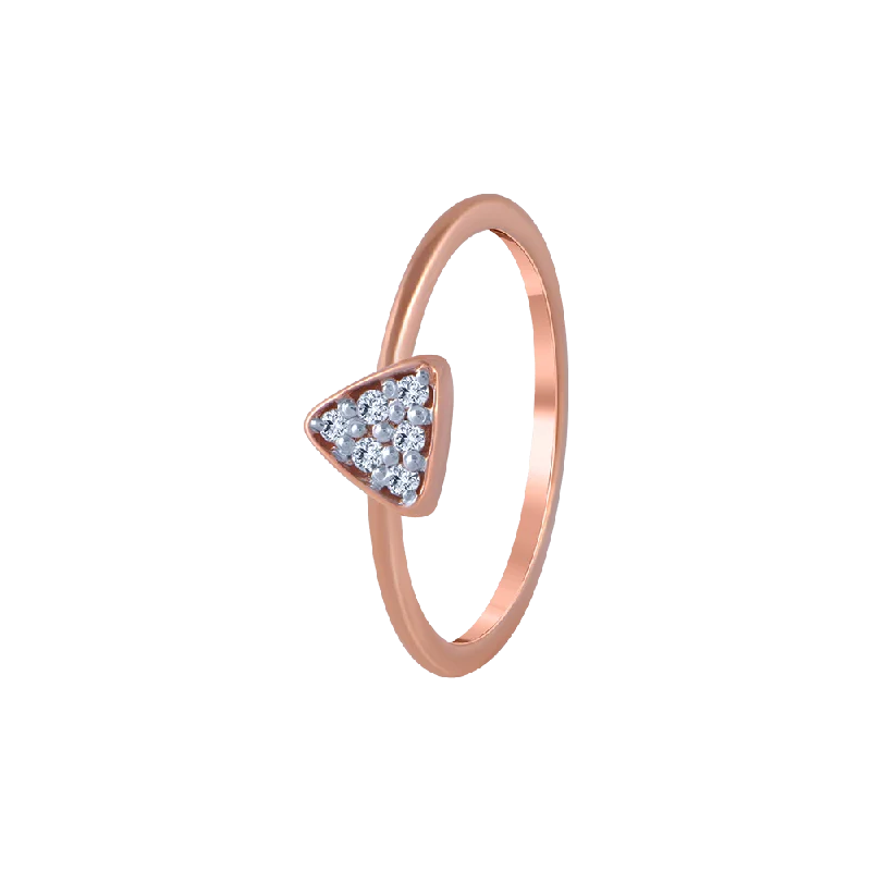 14KT (585) Rose Gold And Diamond Ring For Women