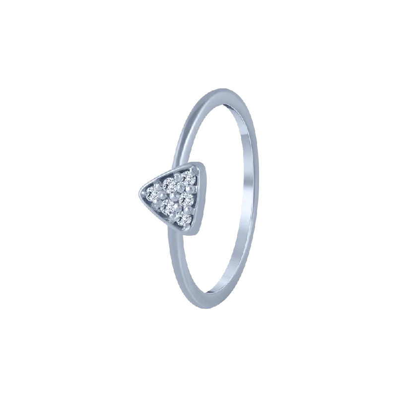 14KT (585) White Gold And Diamond Ring For Women