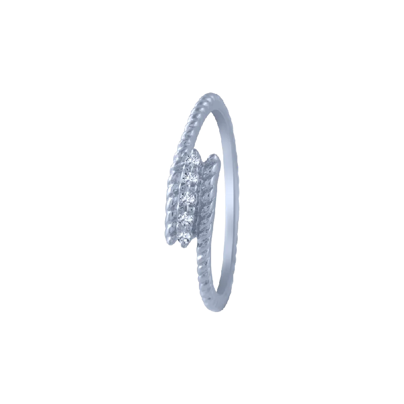 14KT (585) White Gold And Diamond Ring For Women