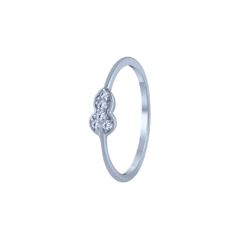 14KT (585) White Gold And Diamond Ring For Women