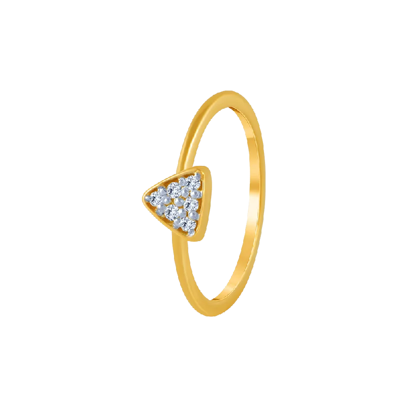 14KT (585) Yellow Gold And Diamond Ring For Women