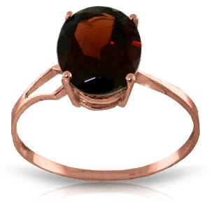 2.2 Carat 14K Solid Rose Gold Opulence Garnet Ring