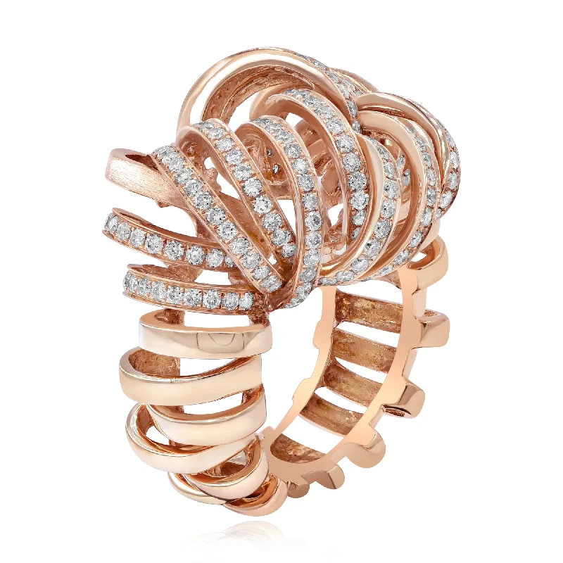 1.68ct Diamond Ring set in 18KT Rose Gold / DDR00756