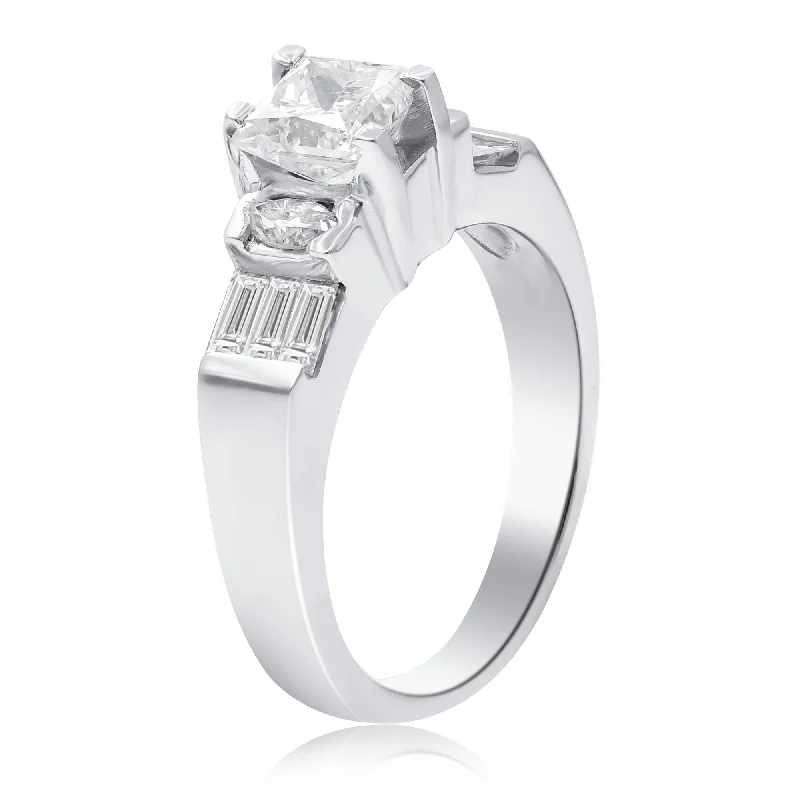 1.45ct Diamond Ring set in 14KT White Gold / MB1251PA