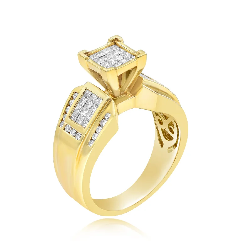 1.80ct Diamond Ring set in 14KT Yellow Gold / R6071