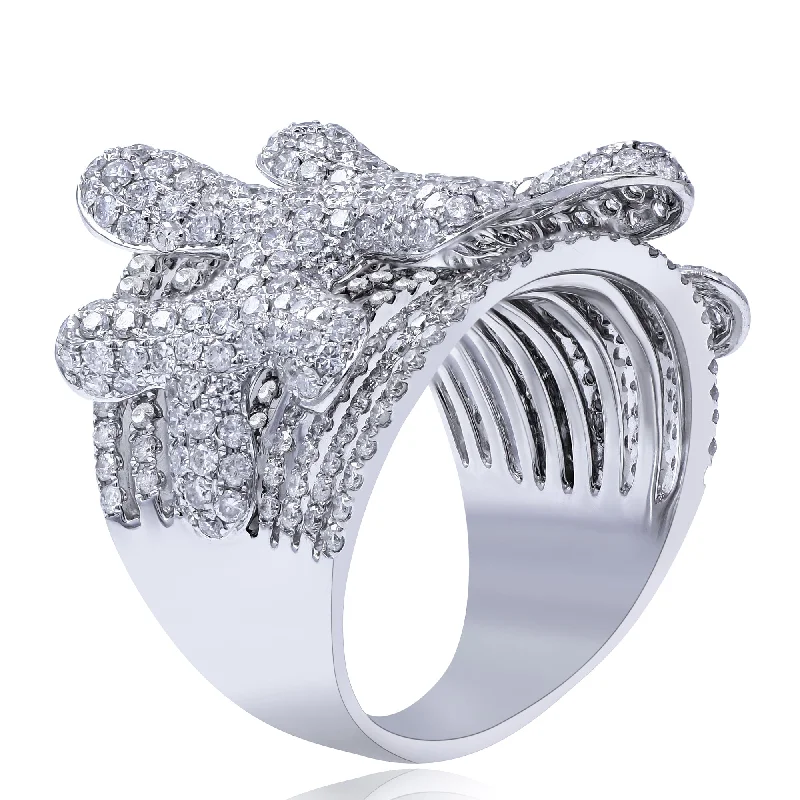 4.14ct Diamond Ring set in 14KT White Gold / RA270