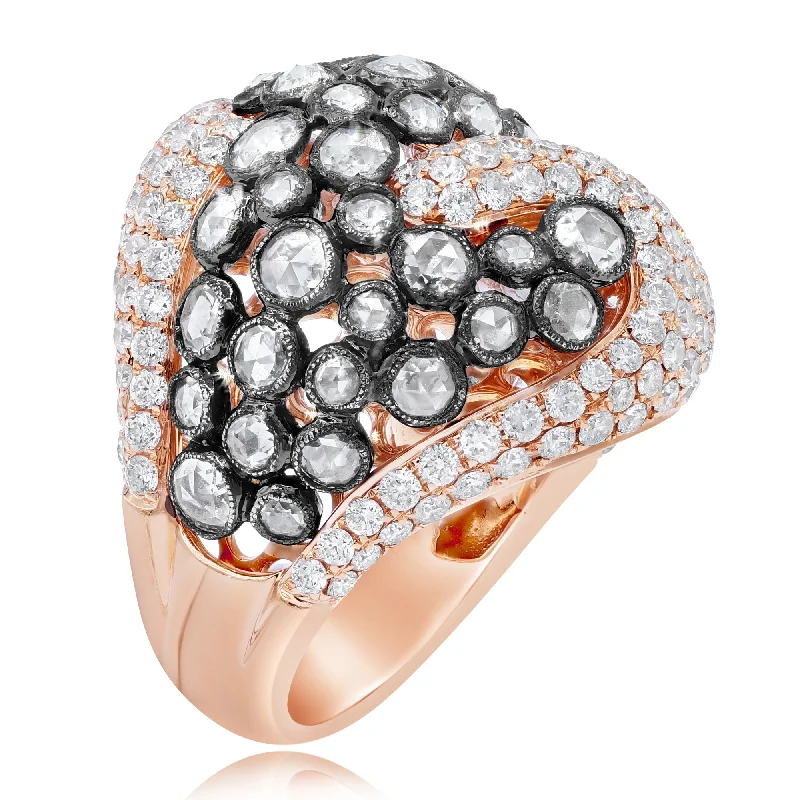 5.41ct Diamond Ring set in 18KT Rose Gold / RB830