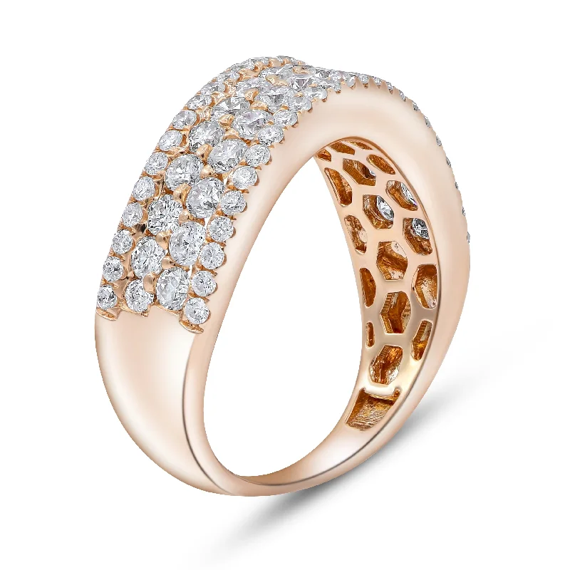 1.56ct Diamond Ring set in 14KT Rose Gold / RC432B