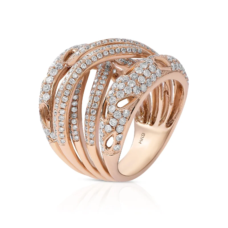 2.40ct Diamond Ring set in 18KT Rose Gold / RC665