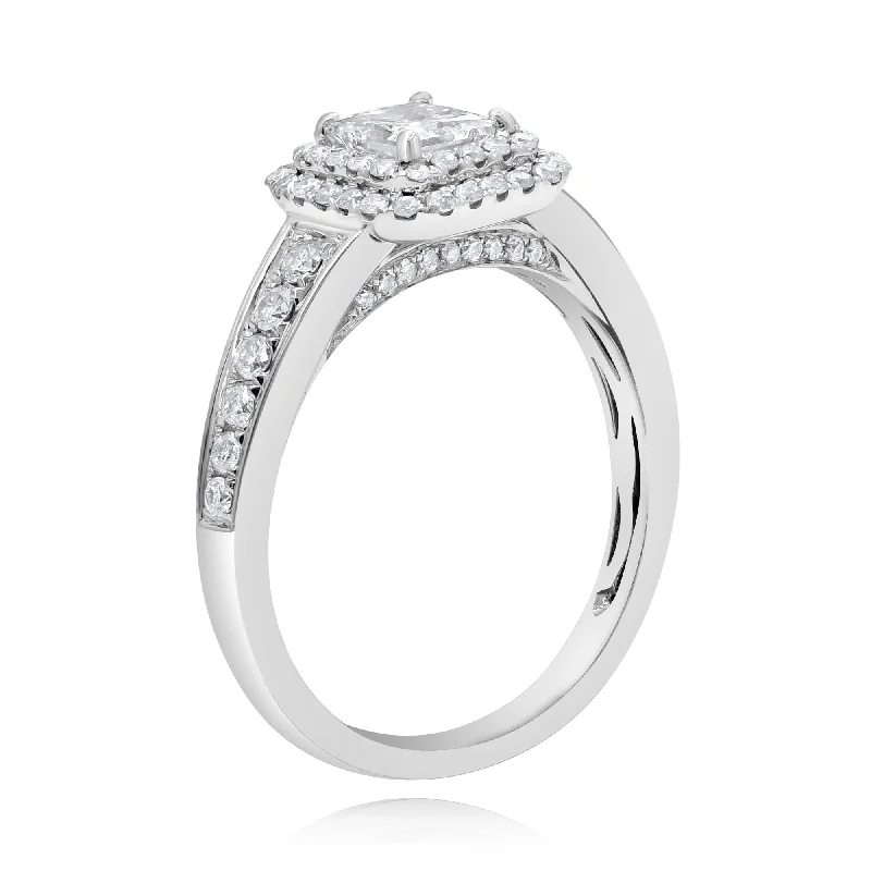 1.05ct Diamond Ring set in 18KT White Gold / RI731