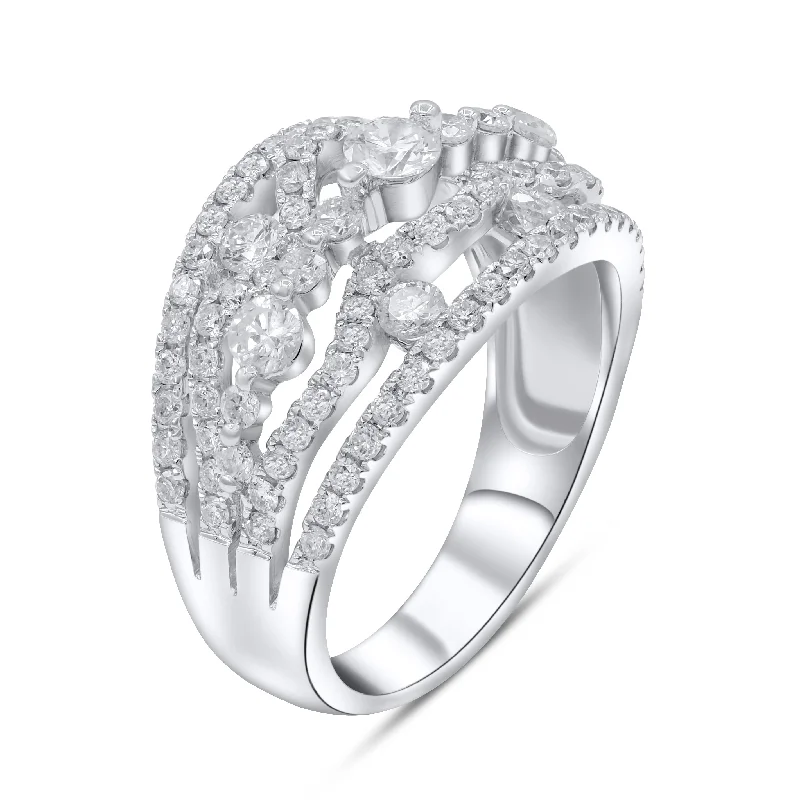 1.31ct Diamond Ring set in 14KT White Gold / RM15009