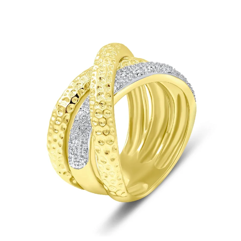 0.05ct Diamond Ring set in 18KT Yellow Gold  / RSC8501