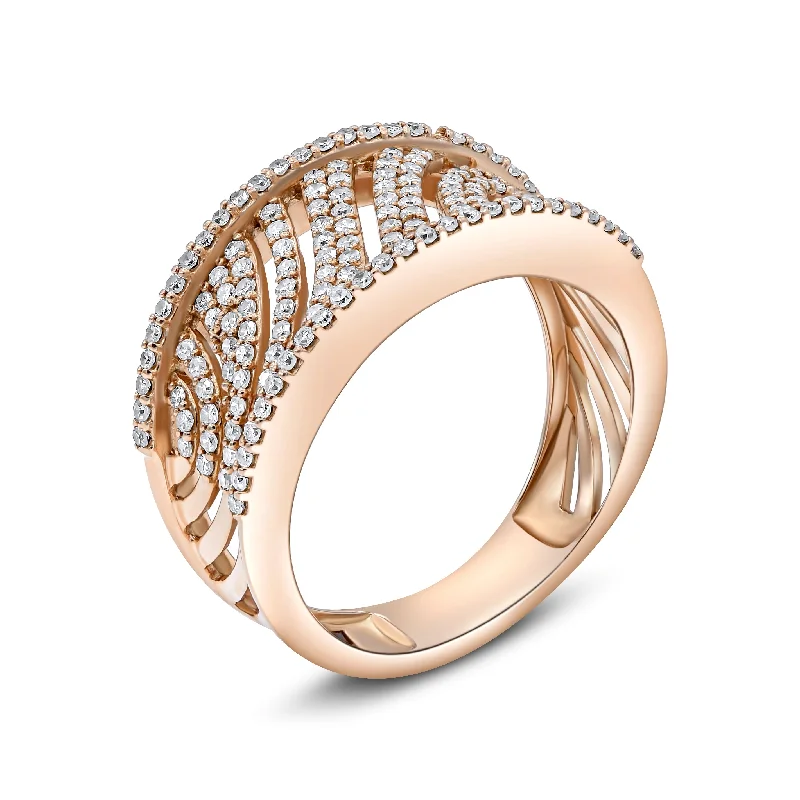 0.56ct Diamond Ring set in 14KT Rose Gold / S45628B