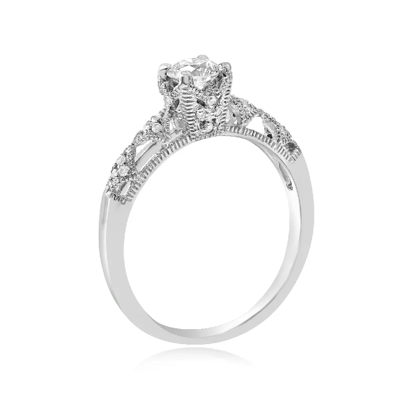 0.50ct Diamond Ring set in 14KT White Gold / S45788D