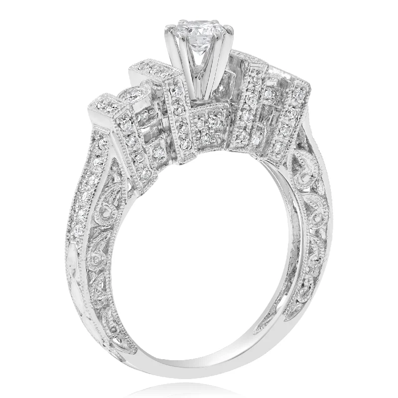 0.64ct Diamond Ring set in 14KT White Gold / S9420D