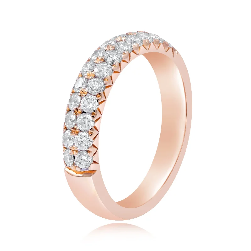 0.80ct Diamond Ring set in 14KT Rose Gold / UFTQ0177C