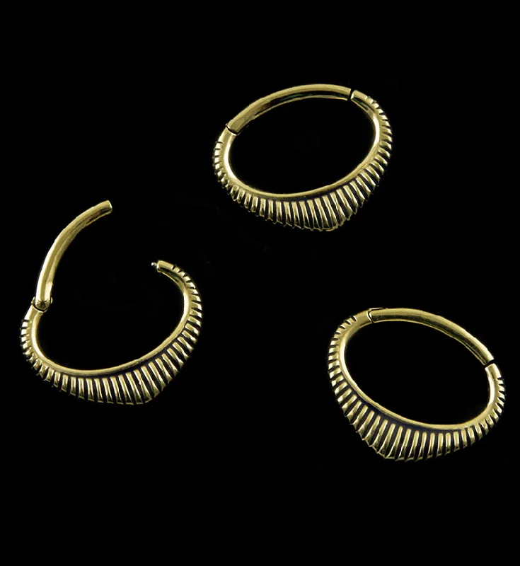 16G Gold PVD Antioch Septum Clicker