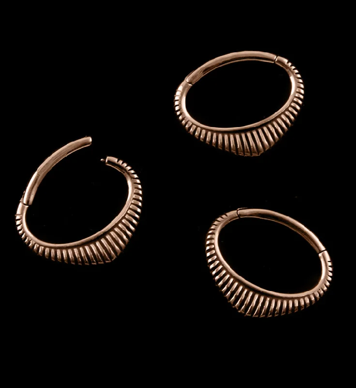 16G Rose Gold PVD Antioch Septum Clicker